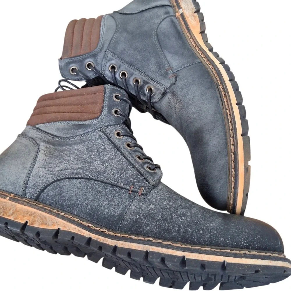 ROAN by Bed Stu Mens size 11 Mike Distressed Grunge Leather Chukka Lace-up Boot